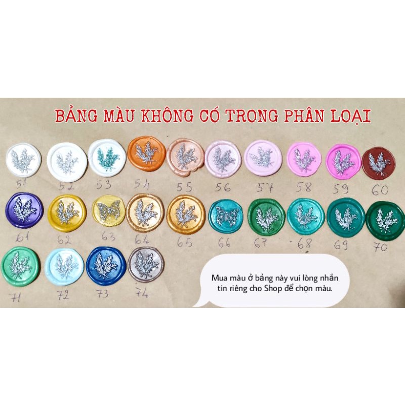 100 viên sáp niêm phong làm con dấu sáp.