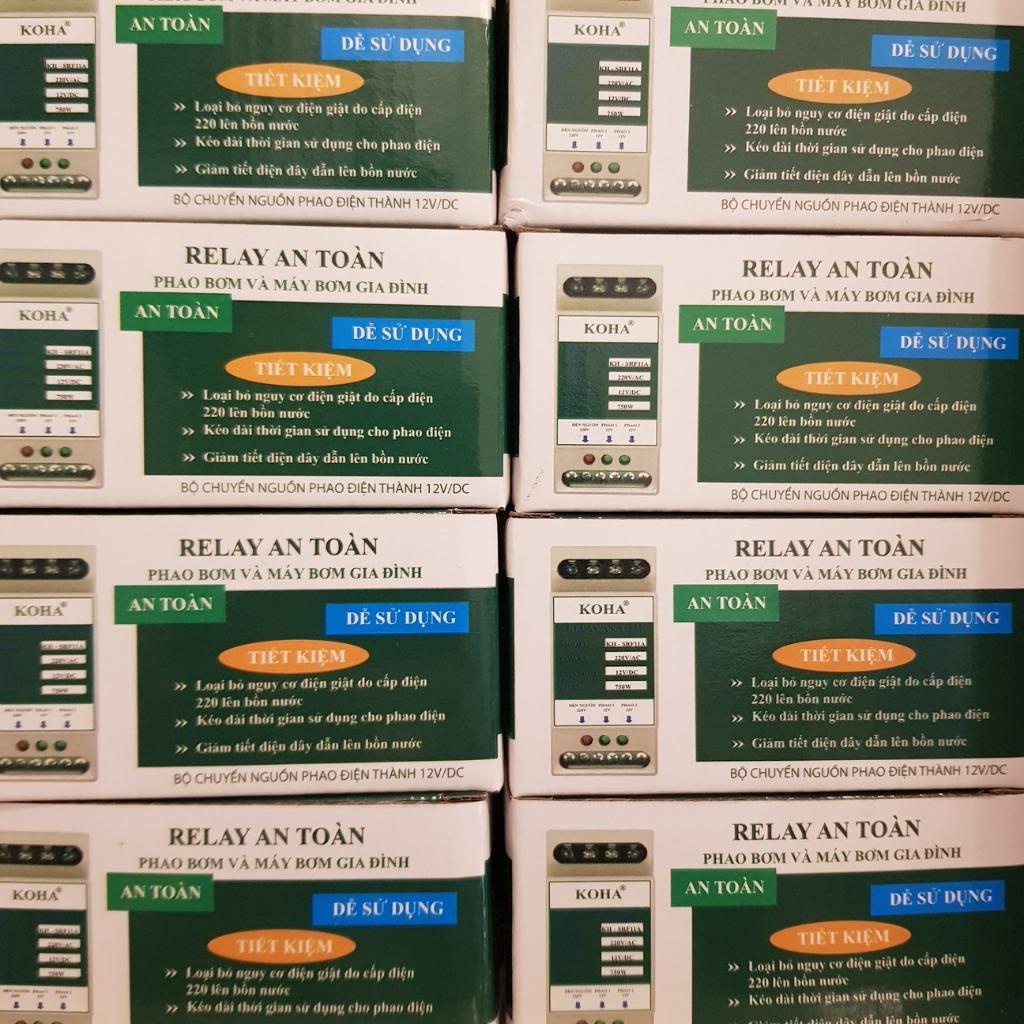Rơ le an toàn cho phao điện - bộ chuyển nguồn 12V an toàn phao điện relay an toàn KOHA-SRF11A