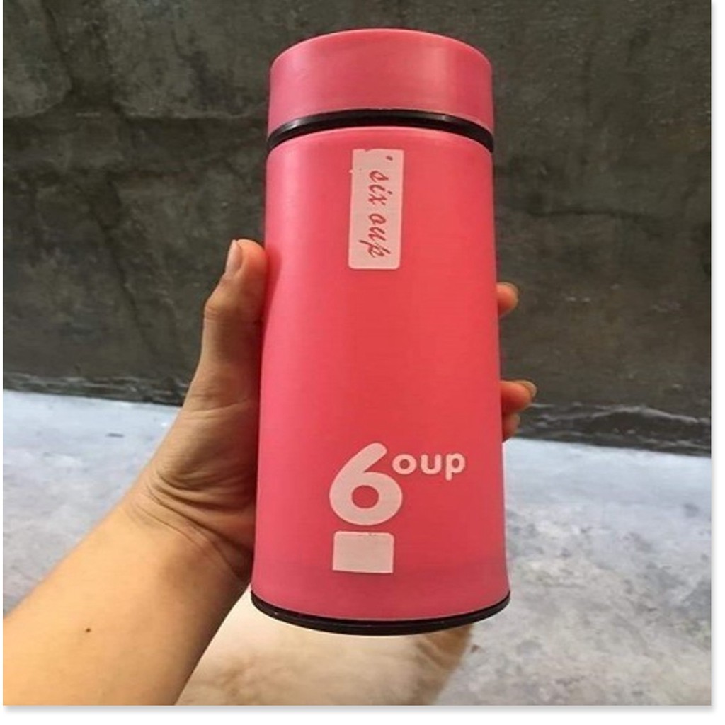 Combo 3 bình giữ nhiệt thủy tinh bọc silicon 6up