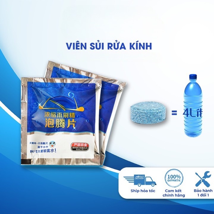 Viên Sủi Rửa Kính Ô Tô - Viên Sủi Rửa Kính Xe Hơi Tiện Dụng