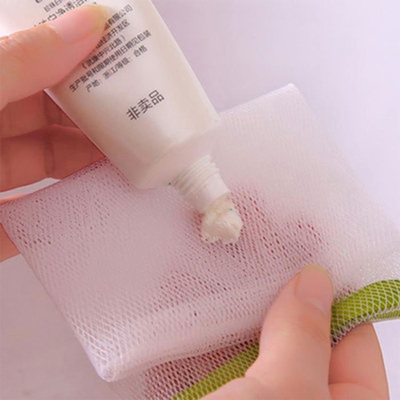 Bộ 2 Túi Lưới Đựng Xà Phòng Có Dây Rút