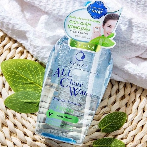 Tẩy trang Senka - Nước tẩy trang dưỡng trắng All Clear Water Micellar Formula 230ml Unipharcare