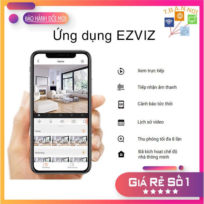 Camera Wifi Ezviz C6N (CS-CV246) 1080P 2Mp - Camera Không Dây, Xoay 360, Đàm Thoại 2 Chiều, kèm thẻ nhớ