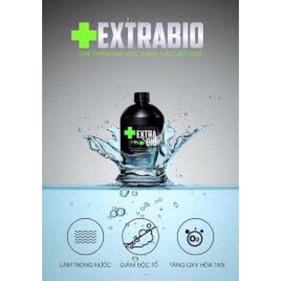 Vi Sinh EXTRA BIO. Vi Sinh Cao Cấp Tốt Cho Cá Cảnh Các Loại 500ml. Phụ Kiện Hồ Cá Vi Sinh EXTRA BIO 