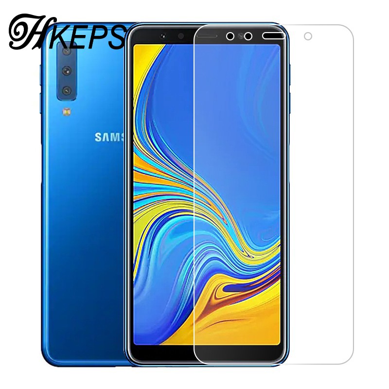 Kính cường lực HD bảo vệ toàn màn hình cho Samsung Galaxy A7 A9 2018 kèm phụ kiện