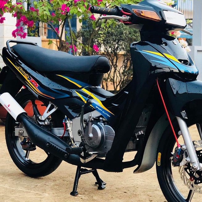 Tem Rời Suzuki Satria 2000 Đen - Tem Chuẩn Hình