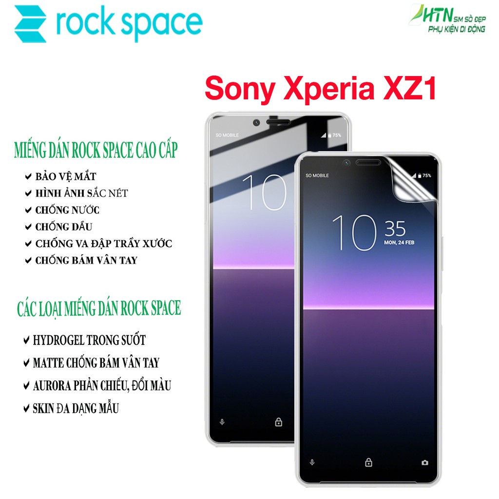 Miếng dán PPF Sony Xperia XZ1 cao cấp rock space dán màn hình/ mặt sau lưng full bảo vệ mắt, tự phục hồi vết xước,…