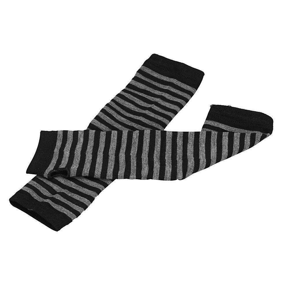 Găng Tay Cotton Dệt Kim Hở Ngón Giữ Ấm Mùa Đông