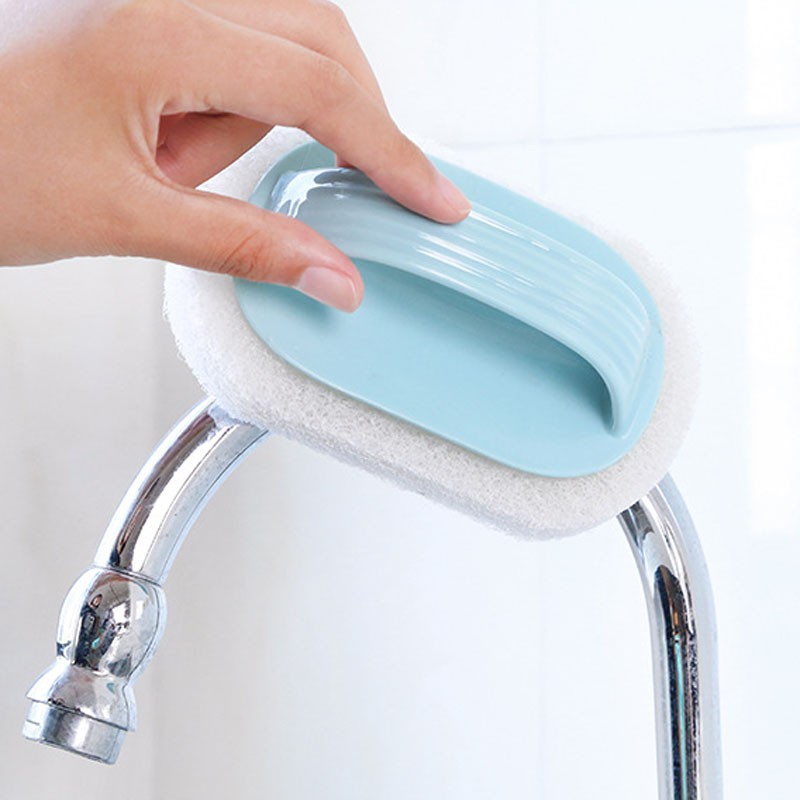 Hoho Bàn Chải Mút Xốp Vệ Sinh Nhà Bếp / Phòng Tắm Khử Trùng Có Tay Cầm