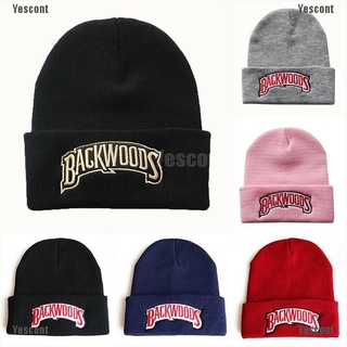 (Yescont) Mũ Beanie Dệt Kim Thêu Họa Tiết Phong Cách Hip Hop Mùa Đông