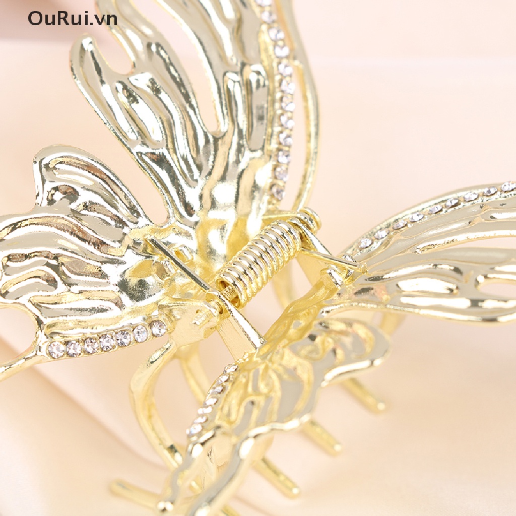 Kẹp Tóc Hình Bướm Bằng Kim Loại Dạng Lỏng Thời Trang Cho Nữ