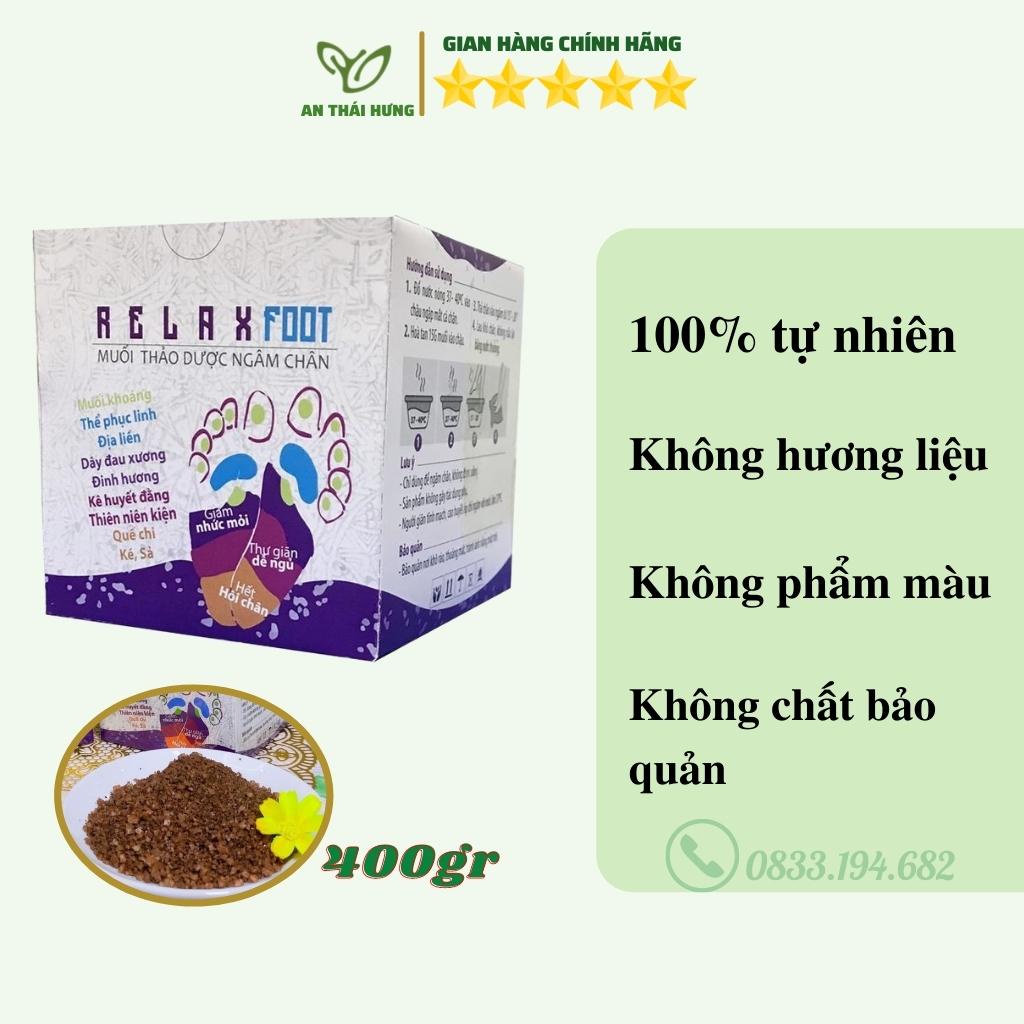 Muối Ngâm Chân Thảo Dược RELAX FOOTS - Giảm Nhức Mỏi xương khớp, Hết Hôi Chân /ad.tea