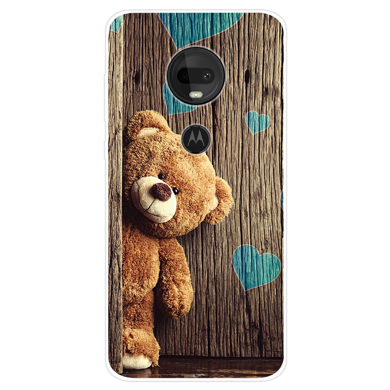 Motorola Moto G7 Plus Case Silicone TPU Back Cover Cartoon Soft Phone Case