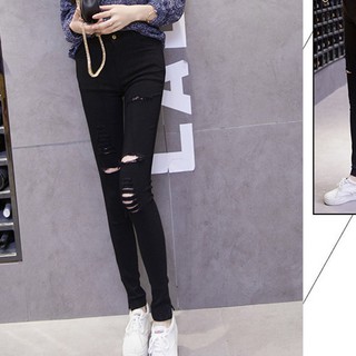Quần Legging Rách Plus Size Cho Nữ