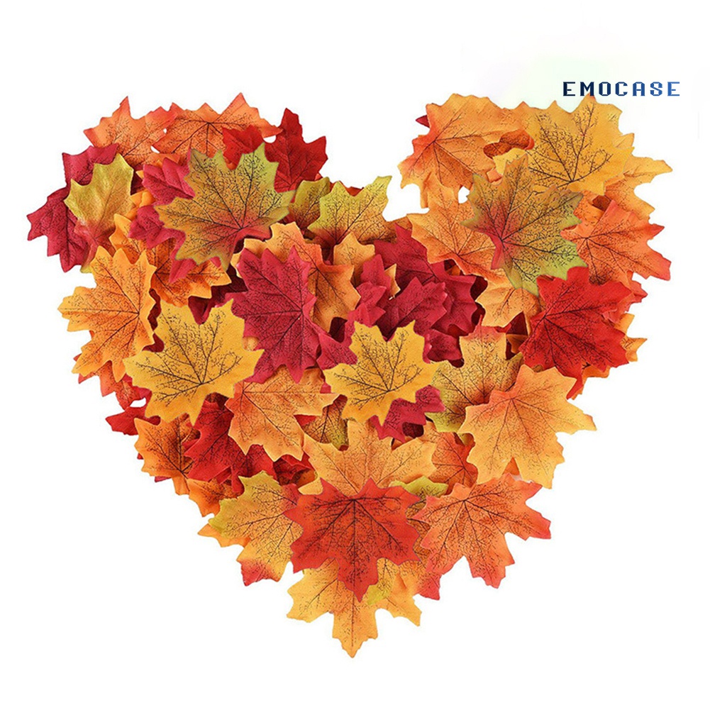 Set 50 Lá Phong Giả Dùng Trang Trí Tiệc Cưới / Sổ Lưu Niệm