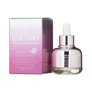 (Date 17/11/2023) Serum dưỡng ẩm Bergamo Pure Snail Whitening Ampoule (30ml)