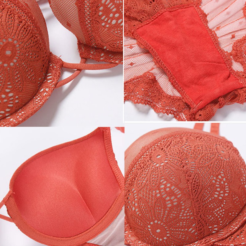 Bộ đồ lót B010 Vicky ren mút kép siêu đẩy có gọng | BigBuy360 - bigbuy360.vn