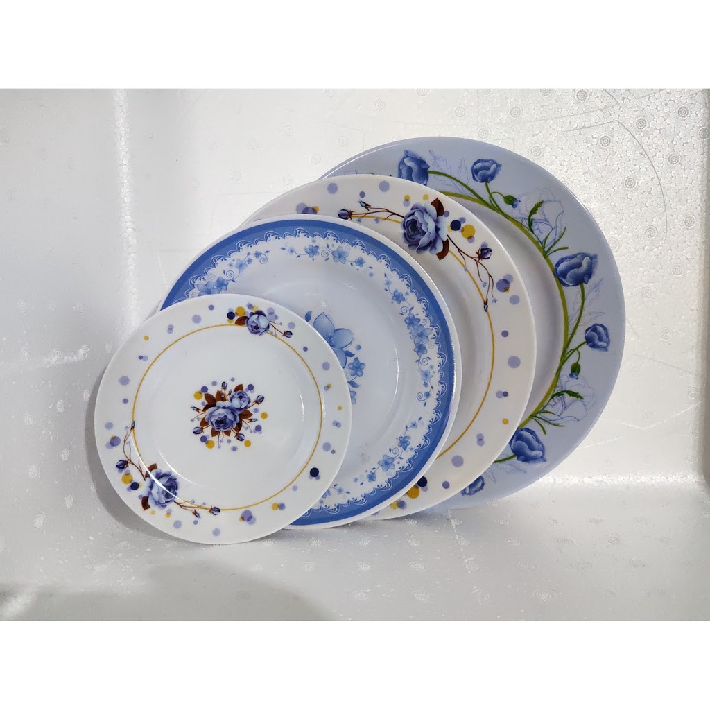 DĨA CẠN MELAMINE CÓ HOA