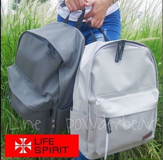 [XẢ HÀNG] Balo Thái Lan life spririt size lớn không thấm nước da nhám lổ khóa nhỏ