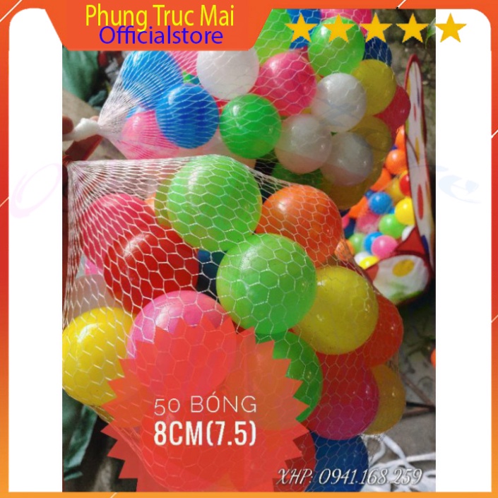 100 bóng nhựa Việt Nam 8cm ✅ đồ chơi trẻ em