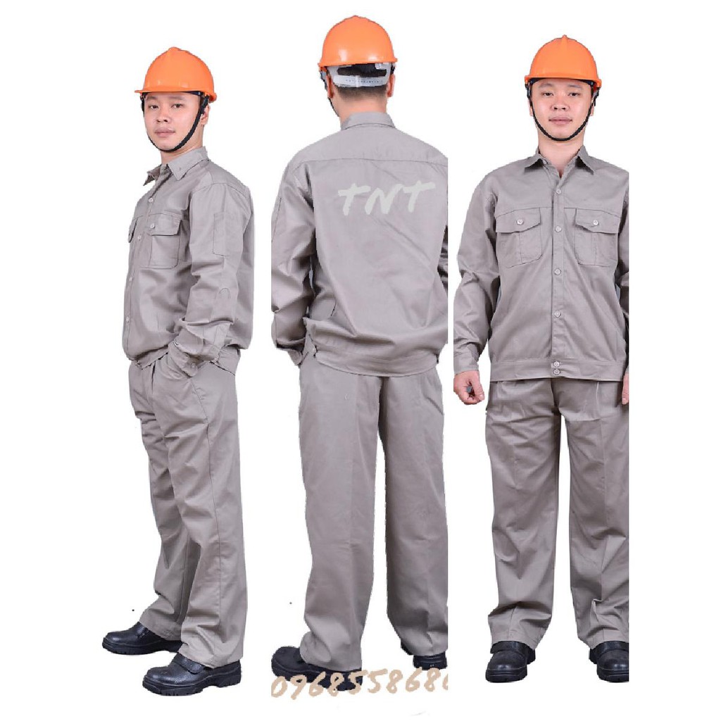 QUẦN ÁO BẢO HỘ LAO ĐỘNG - Vải kaki Nam Định, hàng may kỹ, hàng mua nhiều giảm giá, hàng may sẵn đủ sai đủ cỡ