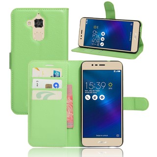 Bao da đựng điện thoại kiểu ví có nắp gập nam châm cho Asus Zenfone 3 Max ZC520TL (5.2")