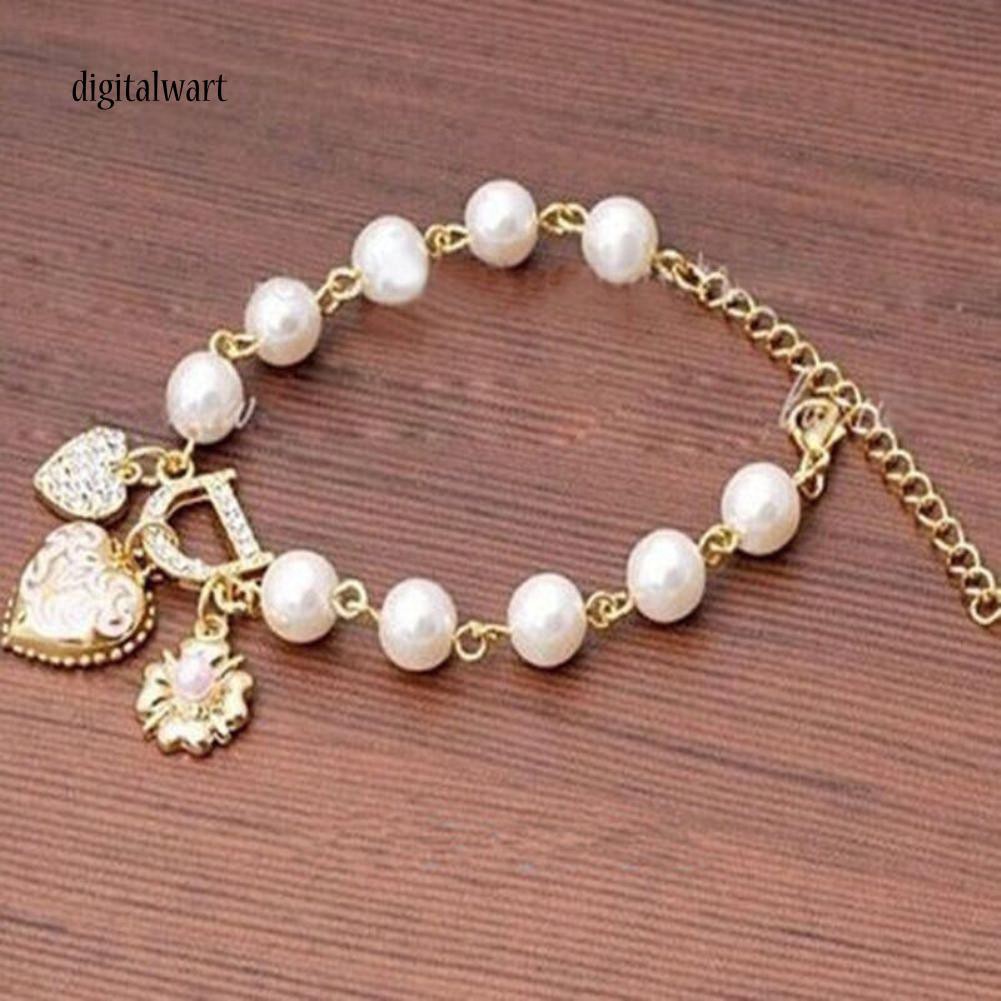 Vòng tay thiết kế chuỗi hạt ngọc trai nhân tạo sang trọng cá tính thanh lịch dành cho nữ | BigBuy360 - bigbuy360.vn