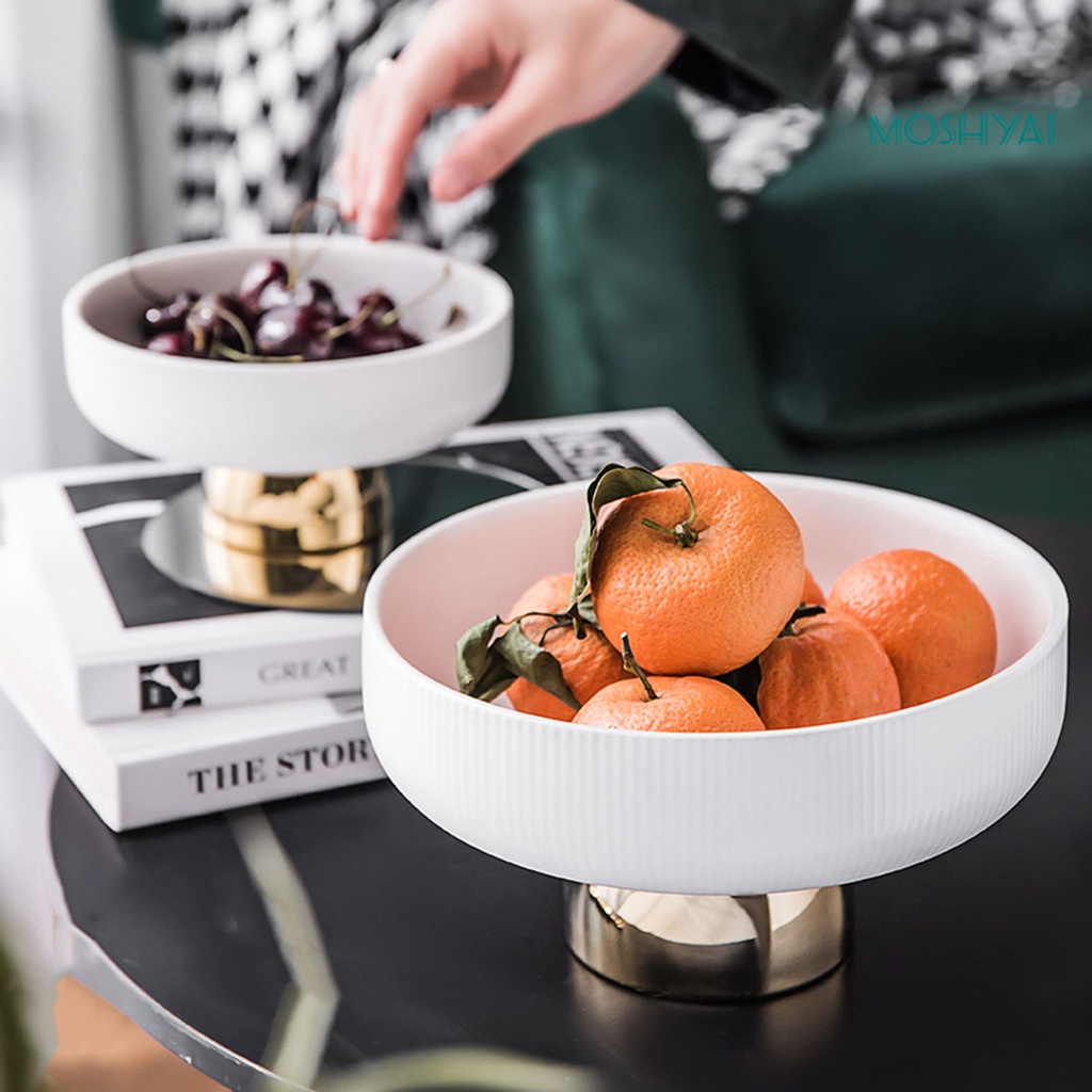 Khay Đựng Trái Cây Bằng Gốm Đa Năng Phong Cách Bắc Âu