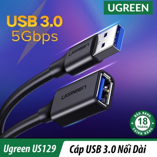 Cáp nối dài usb 3.0/2.0 cao cấp | ugreen us129 chính hãng
