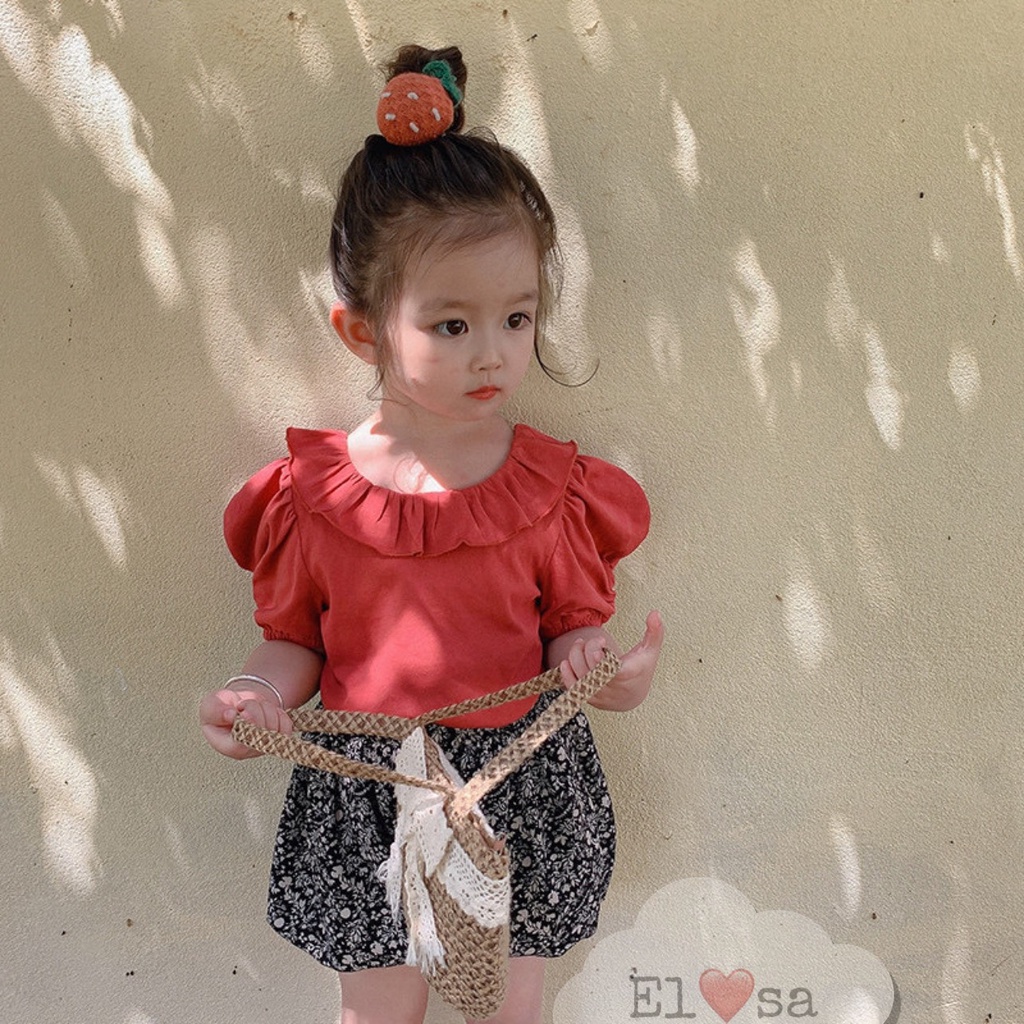Bộ bé gái áo dây đan lưng và quần bồng bí ngô XHN908