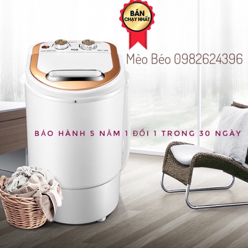 [Hàng Loại 1] Máy Giặt Mini Có Tia Uv Khử Khuẩn Siêu Bền - Bh 5 Năm Lỗi 1 Đổi 1 Trong 15 Ngày