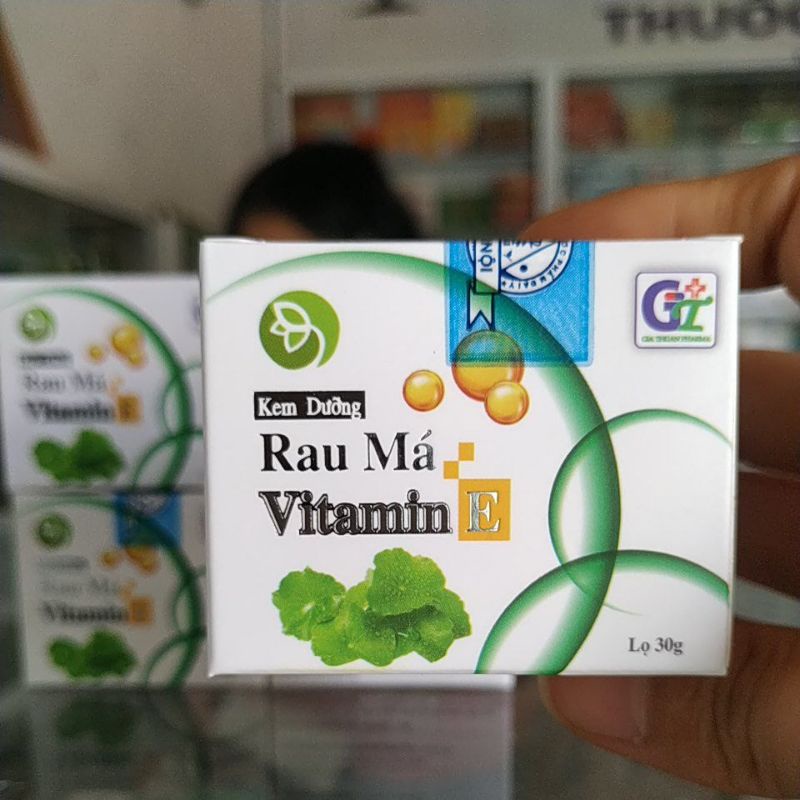 Combo 2hộp Kem dưỡng Rau má Vitamin E GT Pharma mụn nhọt, rôm sẩy, mẩn ngứa, mềm da