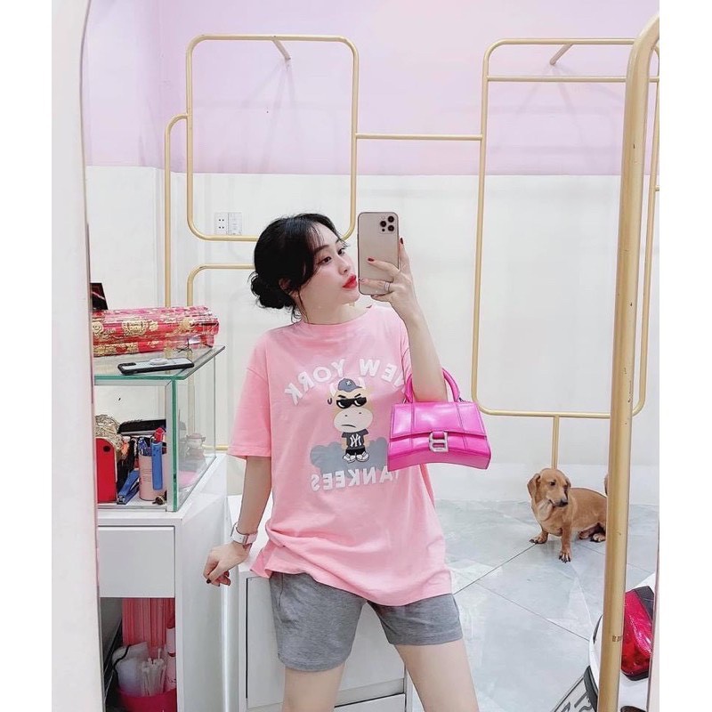 đồ bộ nữ  mặc nhà chất Cotton Con Bò Newyork