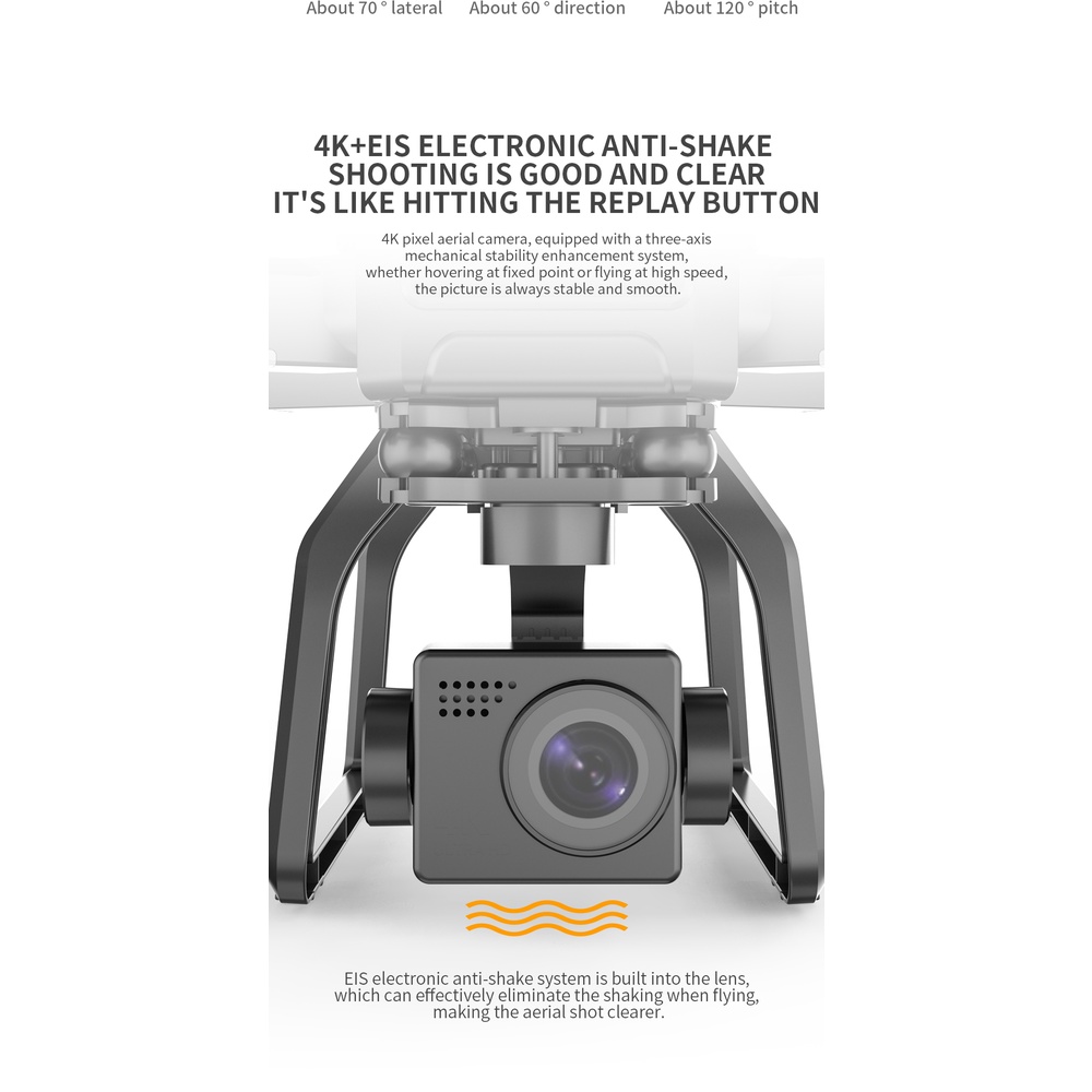 Flycam SJRC F7 4K PRO - camera 4K gimbal 3 trục - bay xa 3KM