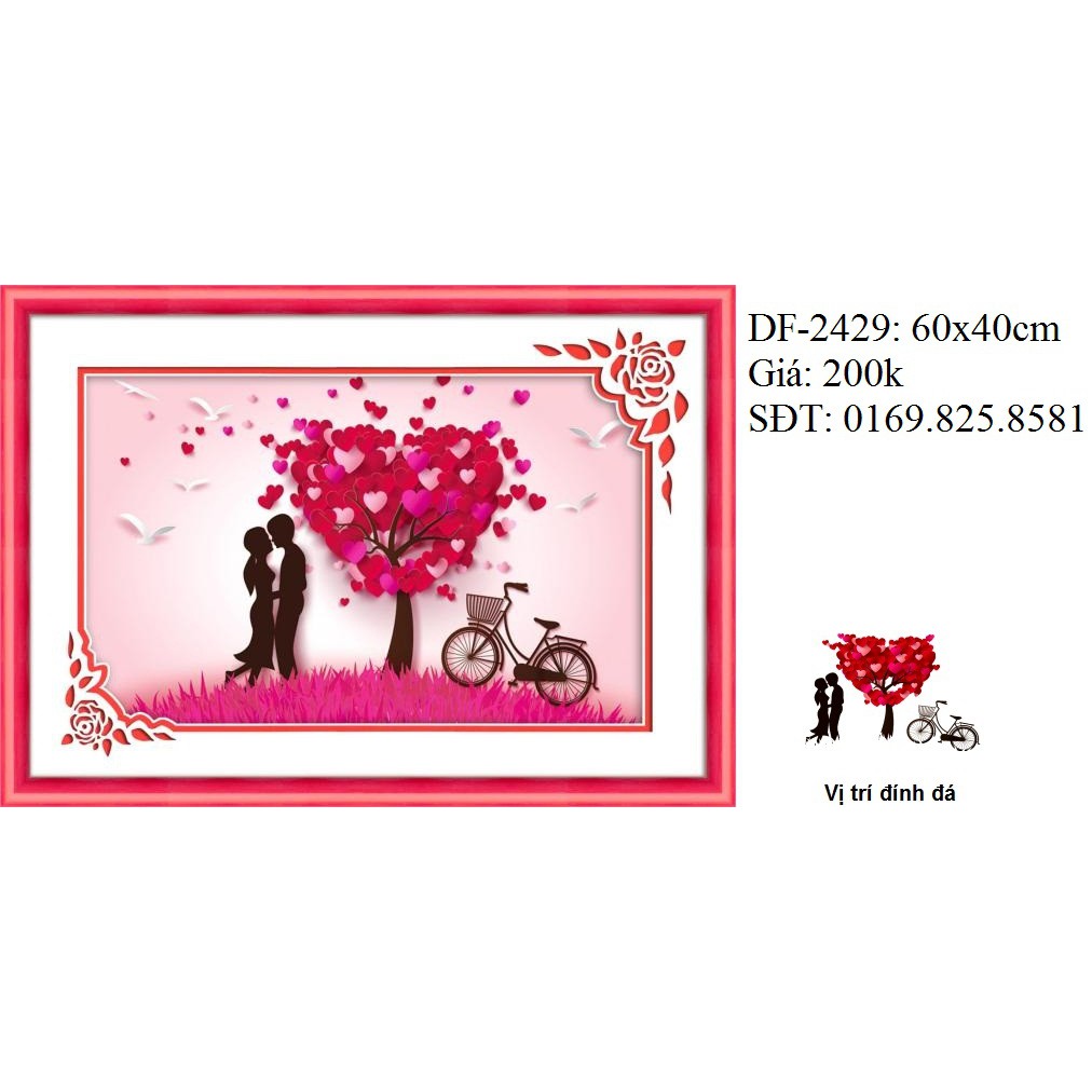 Tranh đính đá df2429 kt 60 x 40 cm