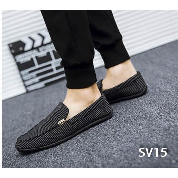 [ SIÊU HOT] Giày Lười Nam Cao Cấp Phong Cách Hàn Quốc - Màu Đen SV15 | BigBuy360 - bigbuy360.vn
