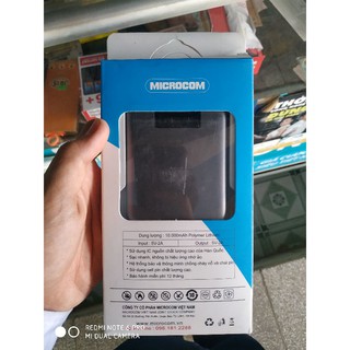 Sạc Dự Phòng MICROCOM 10000mAh Nguồn Ra 5V 2.1A