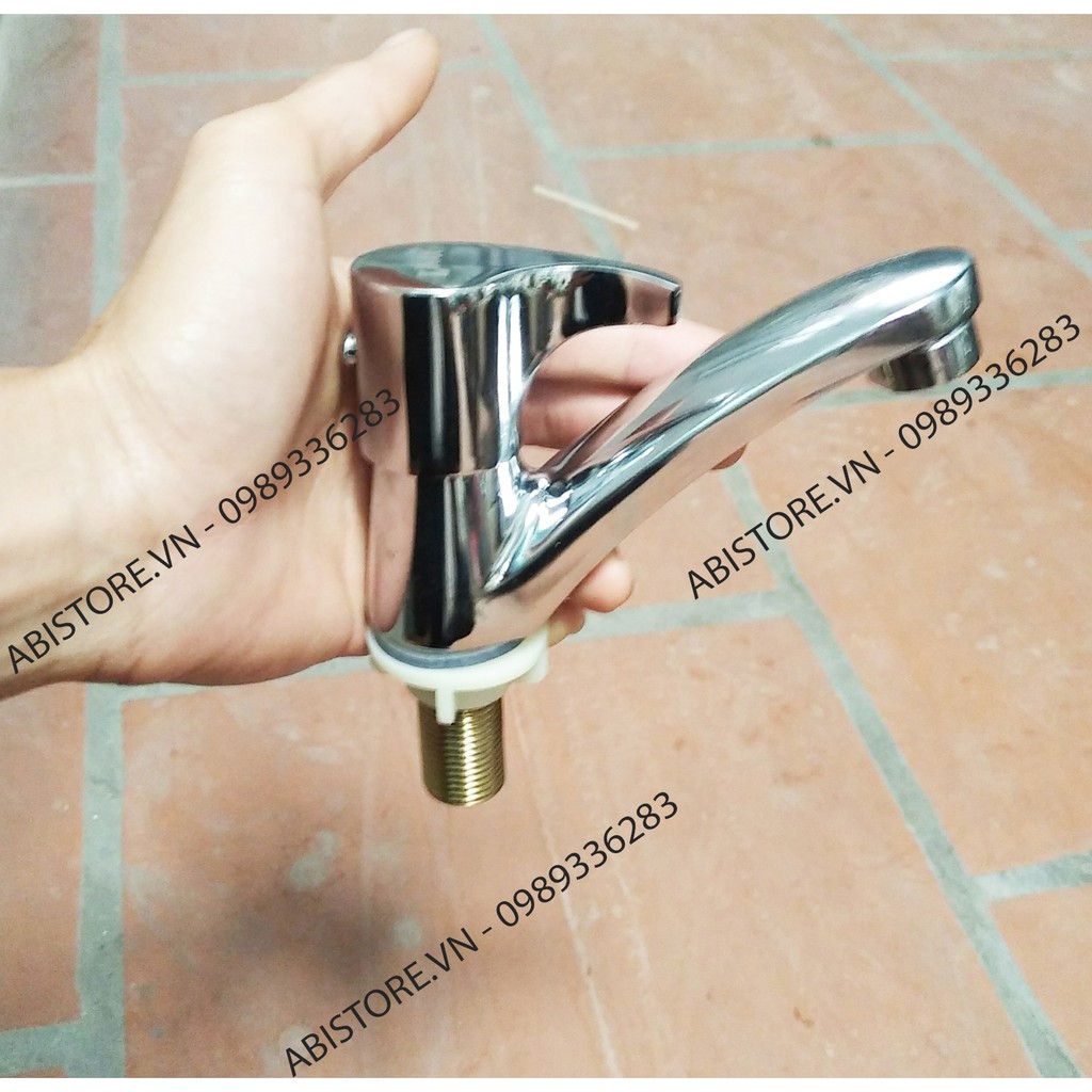 CỦ VÒI LAVABO LẠNH GIÁ RẺ TAY DẤU HỎI, VÒI RỬA MẶT ĐƠN LẠNH KÈM DÂY CẤP