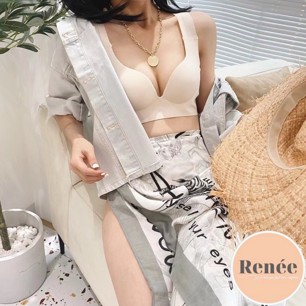 Áo Lót Nữ Đúc Su Không Gọng Không Đường May Đệm Vừa Tạo Khe Sexy AL 02 RENEE Store