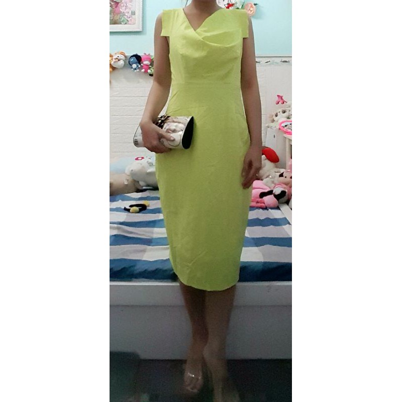 Thanh lý đầm body size M màu xanh chất  đẹp