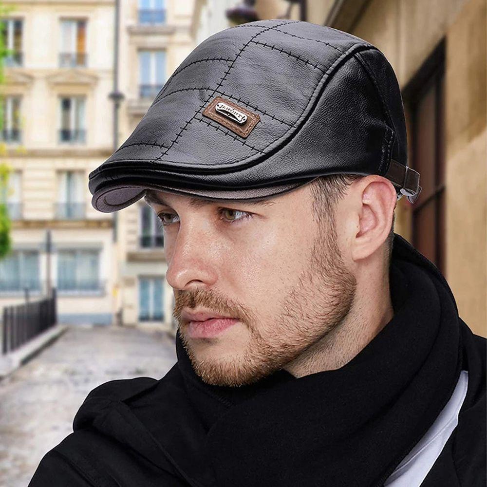 FORBETTER Mũ Beret Màu Sắc Nhã Nhặn Thời Trang Cho Nam