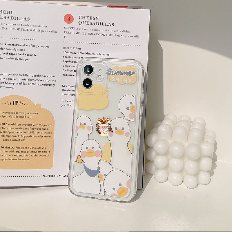 Ốp Lưng Iphone - Ốp Dẻo Hình Summer Duck