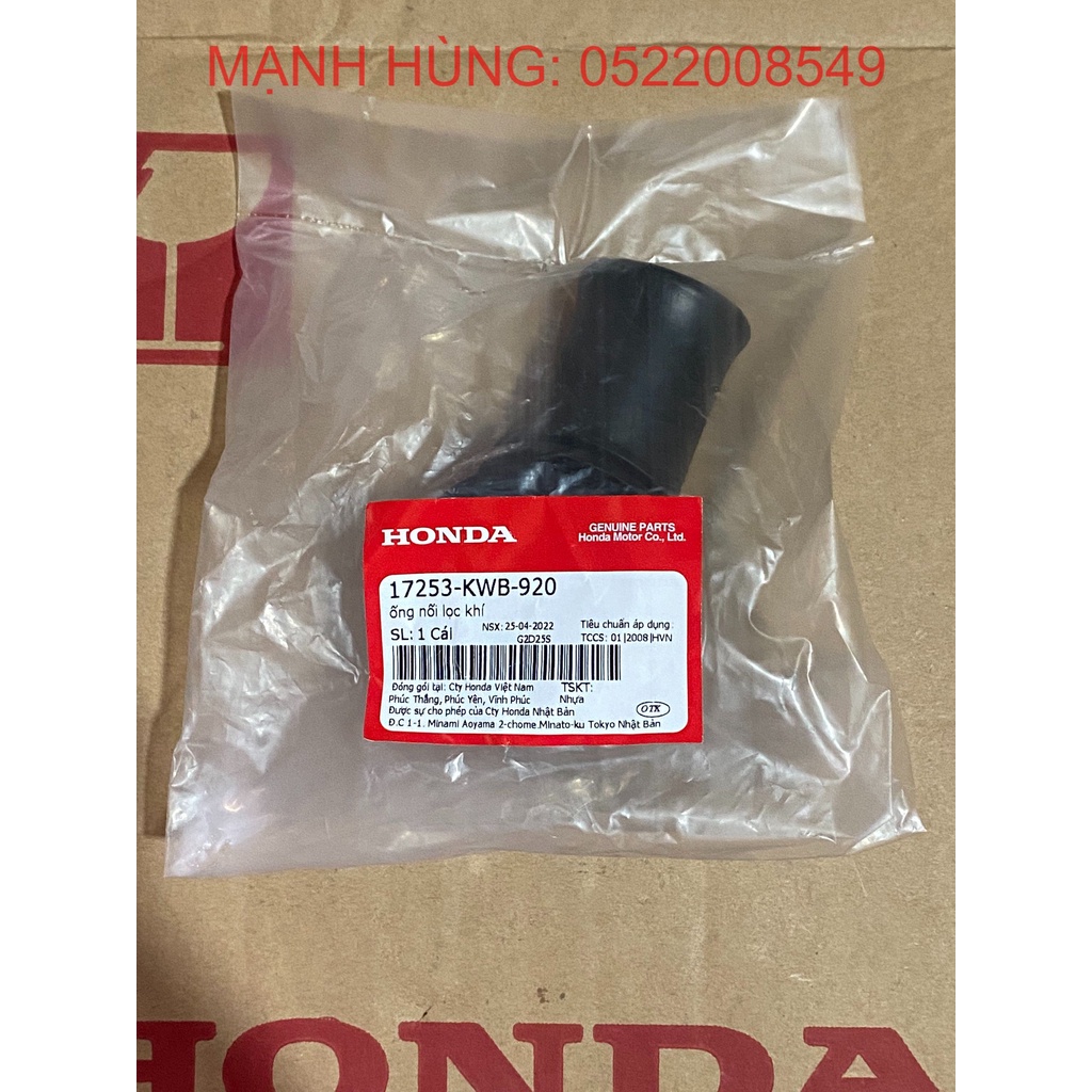 Ống nối lọc khí chính hãng Honda