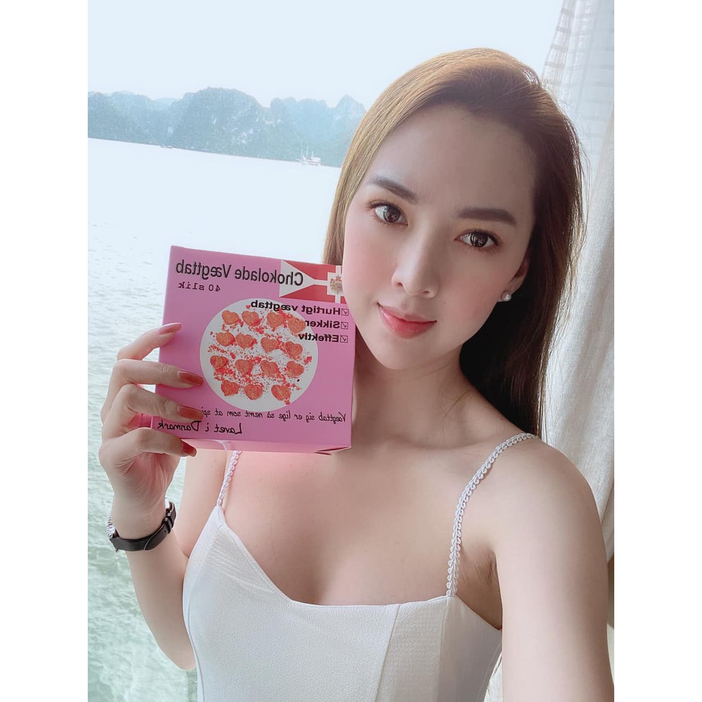 Kẹo Socola Giảm Cân Đan Mạch Hồng Full hộp 40 viên | Thế Giới Skin Care