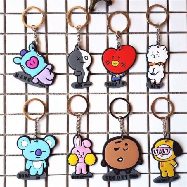 Móc Khóa Dẹp BTS