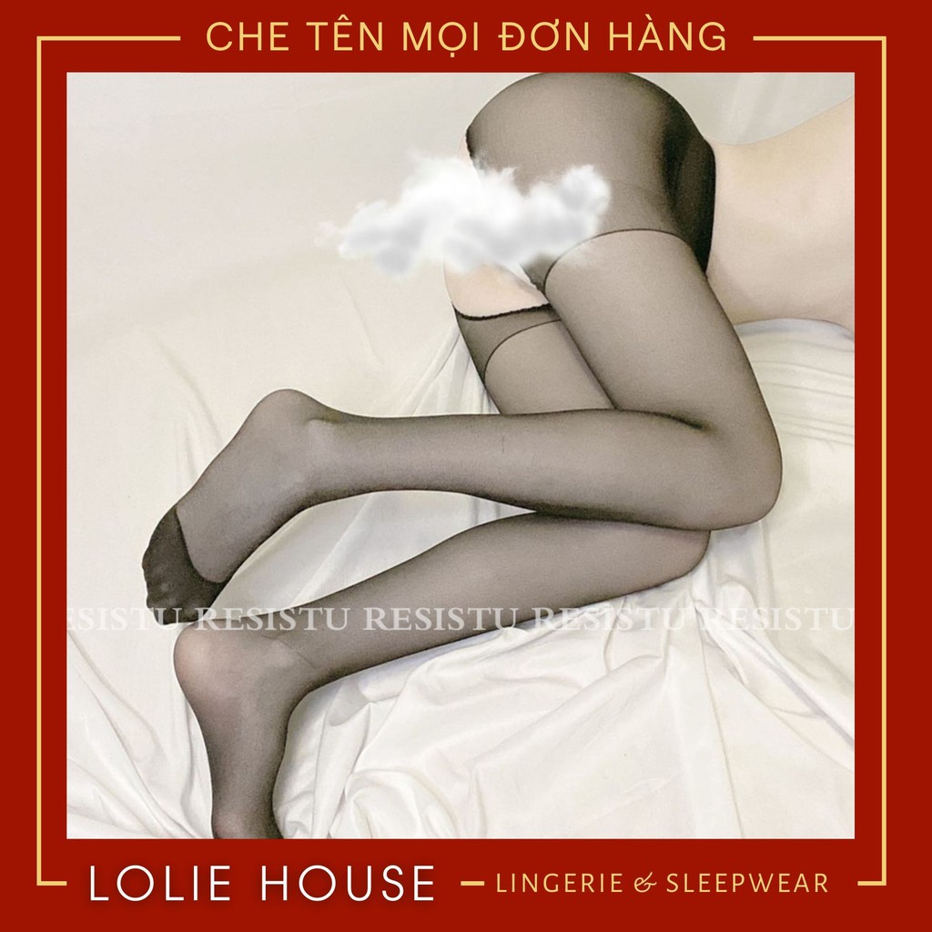 Quần tất hở đáy đũng xẻ đáy không đũng hở mông gợi cảm sexy lưới co giãn 3d LOLIE HOUSE - QT8