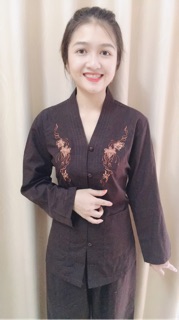 Đồ lam đi chùa bà lai kate thêu