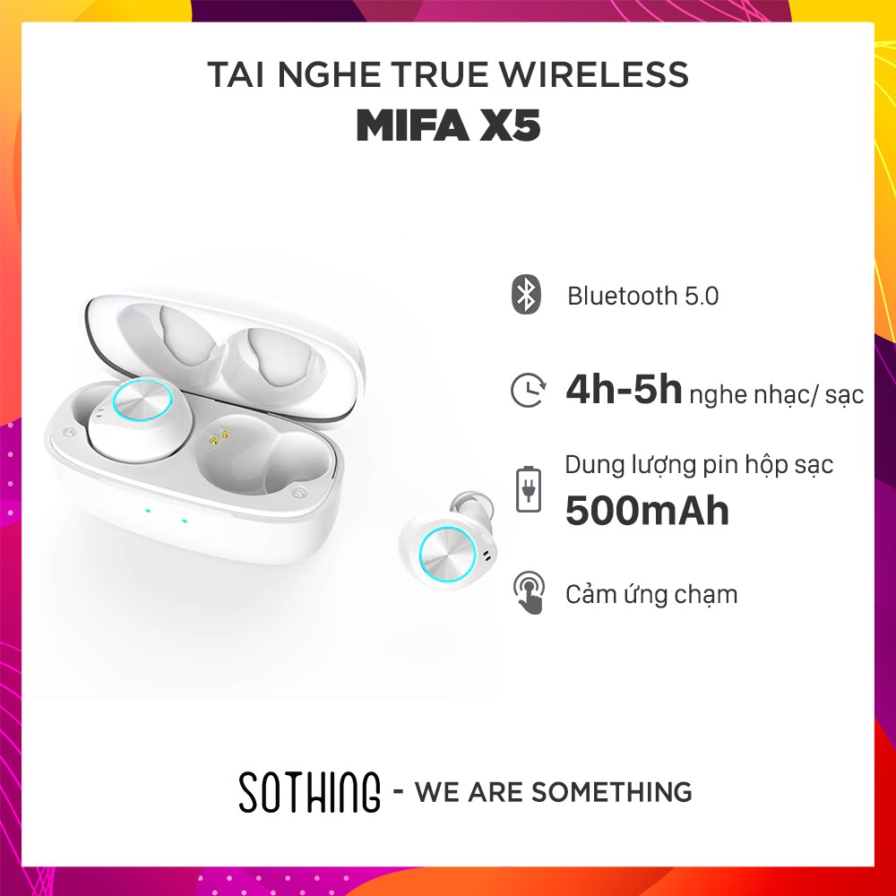 Tai Nghe True Wireless MIFA X5 Smart Touch Bluetooth V5.0 - Hàng Chính Hãng