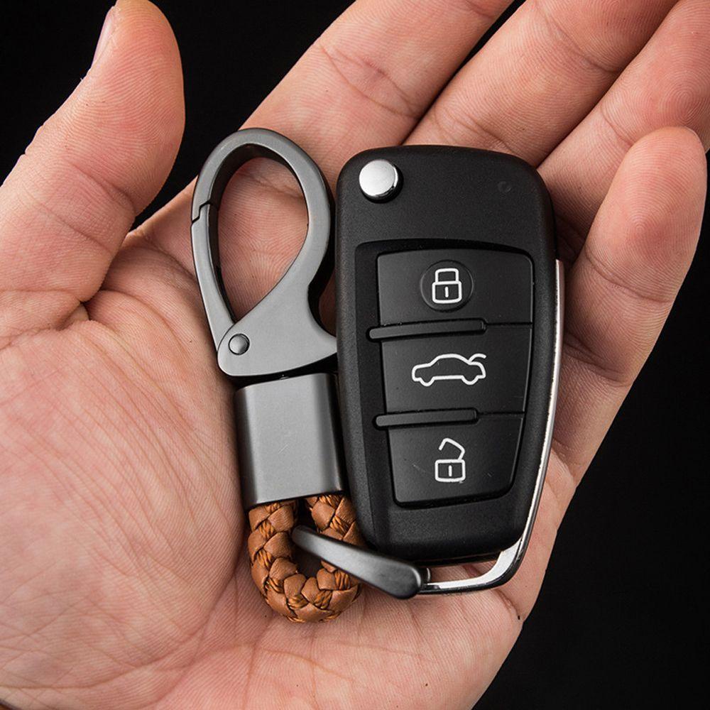 Móc Chìa Khóa Bằng Da PU Phong Cách Doanh Nhân Cổ Điển