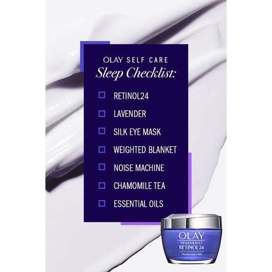 Kem dưỡng Olay Retinol 24 Max Night Hydrating Moisturizer Fragrance Free 48g - Kem chống lão hóa Olay